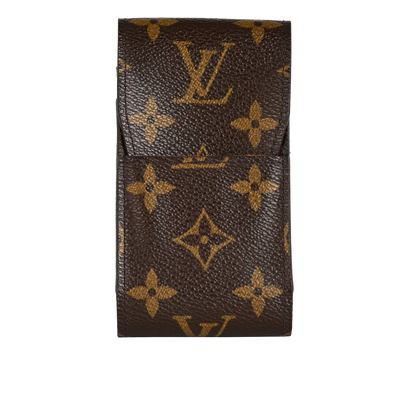 Louis Vuitton Cigarette Case, &pound;110, Accessories, Brown, Canvas, Front view